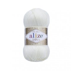 Alize Diva 1055 - cukrově bílá