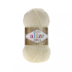 Alize Diva 001 - krémová