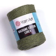 YarnArt Macrame Cotton Lurex 741 - olivová