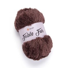 YarnArt Fable Fur 986 - čokoládově hnědá