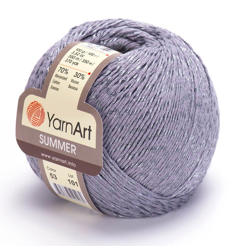 YarnArt Summer 53 - šedá