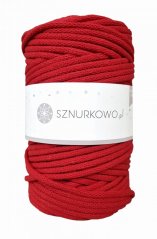 Sznurkowo šňůry 5 mm - červená