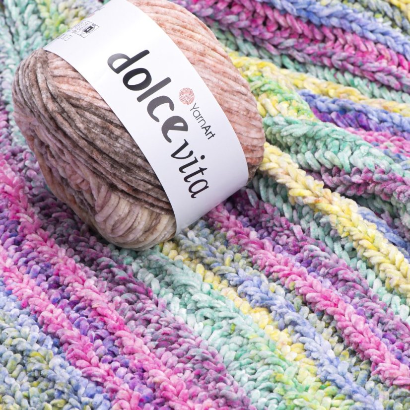 YarnArt Dolce Vita 3403 fialová, růžová