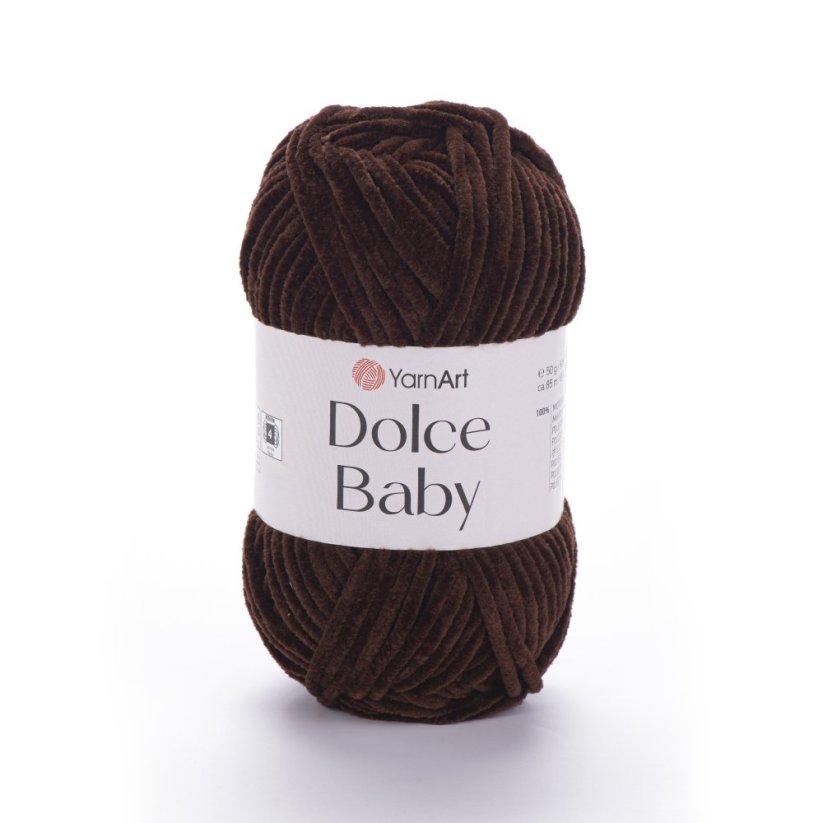 YarnArt Dolce Baby 775 - tmavá čokoládová