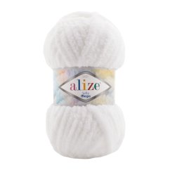 Alize Softy Mega 055 - bílá