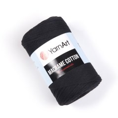 Yarnart Macrame Cotton 750 - černá