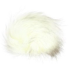 Bambule 13 cm - 02 bílá s černými konci