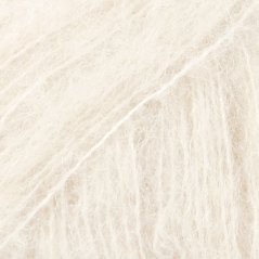DROPS Brushed Alpaca Silk uni colour 01 - smetanová
