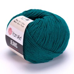 YarnArt Jeans 63 - smaragdová