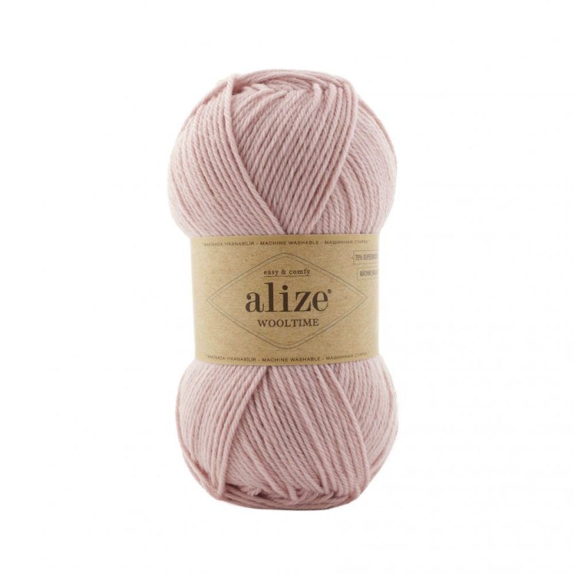 Alize Wooltime 161 - pudrově růžová Alize Wooltime 161 - pudrově růžová