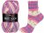 Vlna-Hep Best Socks 6-fach 7368 - růžová, modrá, bílá