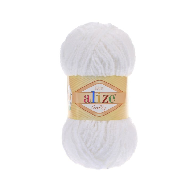 Alize Softy 55 - bílá