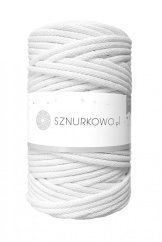 Sznurkowo šňůry 5 mm - bílá