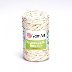 YarnArt Twisted Macrame Lurex 3 mm 752 - zlatá