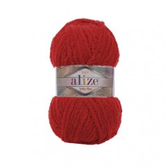Alize Softy Plus 056 - červená