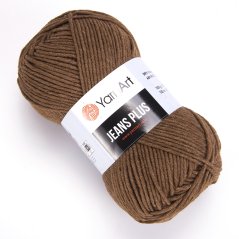 YarnArt Jeans Plus 40 - hnědá
