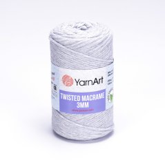 YarnArt Twisted Macrame 3 mm 756 - světle šedá