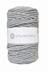 Sznurkowo šňůry 5 mm - světle šedá