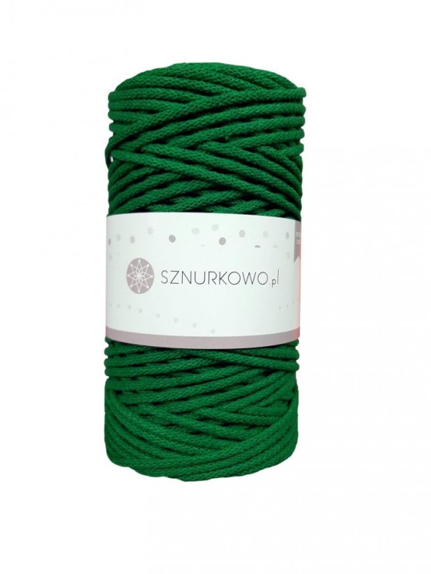 Sznurkowo šňůry 3 mm - trávově zelená Sznurkowo šňůry 3 mm - trávově zelená