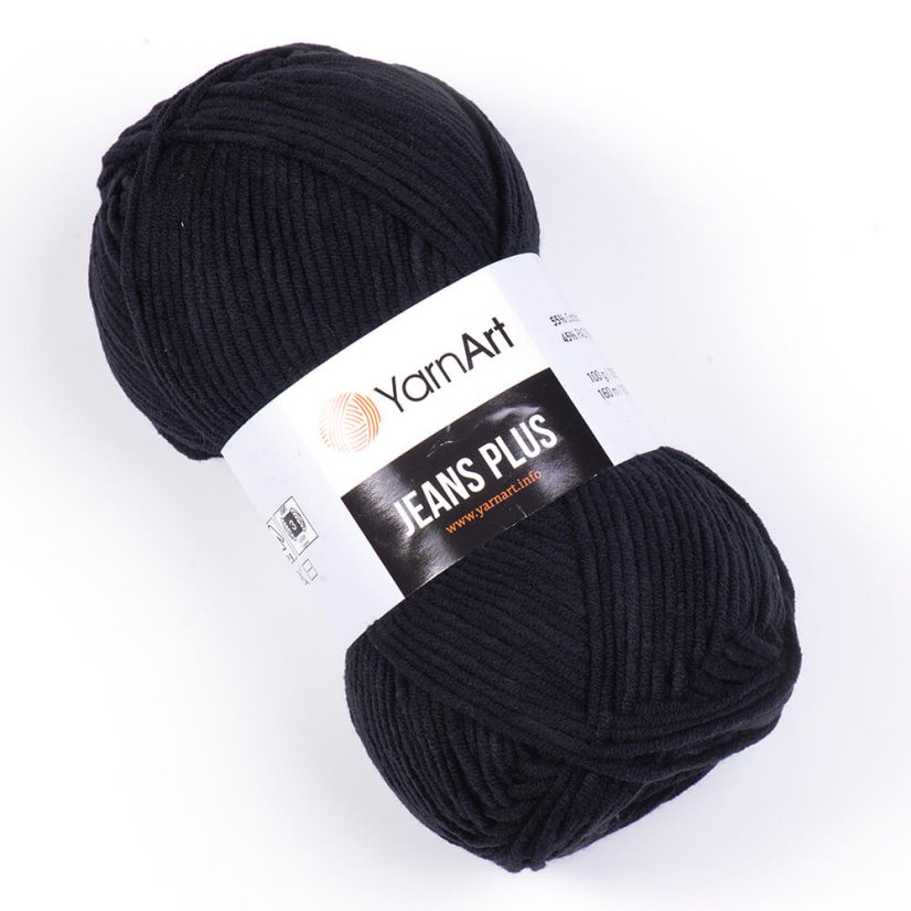 YarnArt Jeans Plus 53 - černá