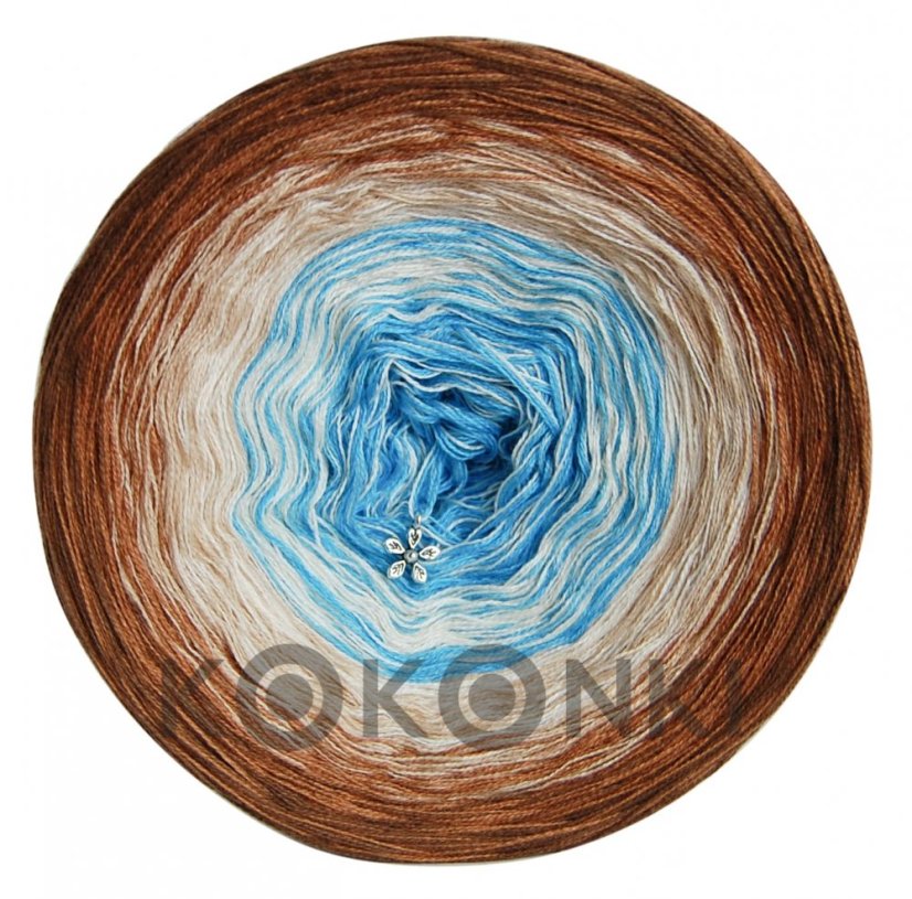 Kokonki Classic A748 - ořech, teplá hnědá, teplá béžová, krémová, tyrkysová