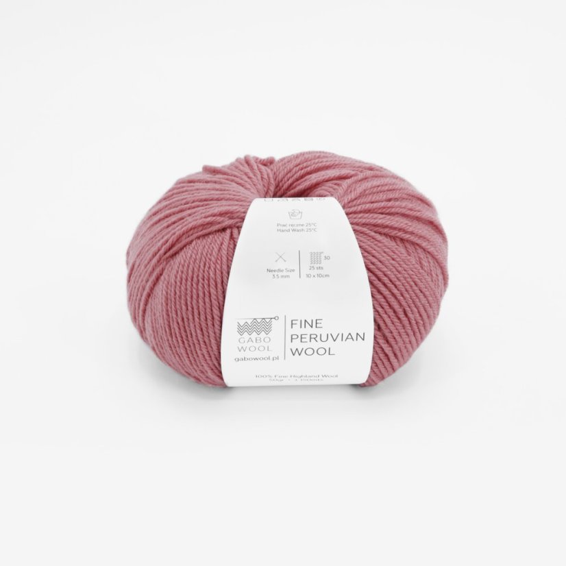 Gabo Wool Fine Peruvian Wool 8717 - malinová