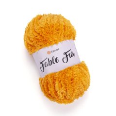 YarnArt Fable Fur 985 - sytá žlutá
