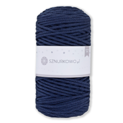 Sznurkowo šňůry 3 mm - tmavě modrá