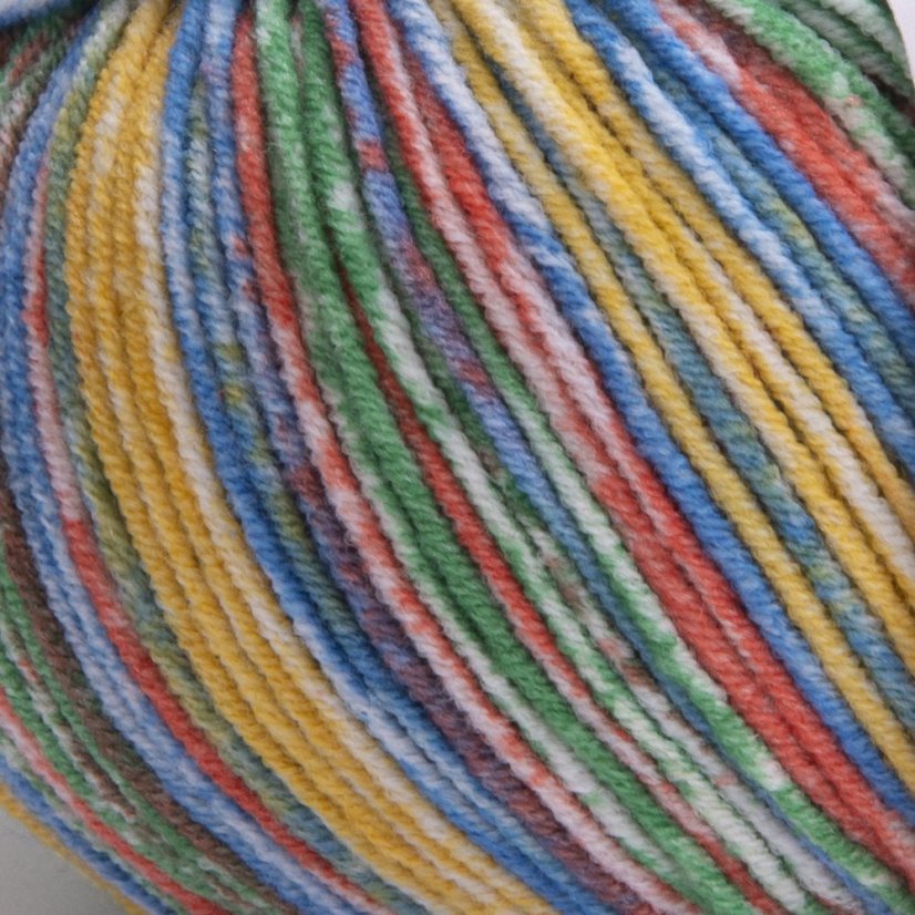 YarnArt Jeans Splash 952 - žlutá, oranžová, modrá, zelená