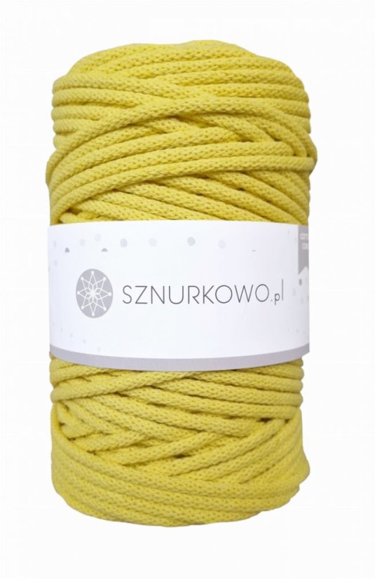 Sznurkowo šňůry 5 mm - citronová Sznurkowo šňůry 5 mm - citronová