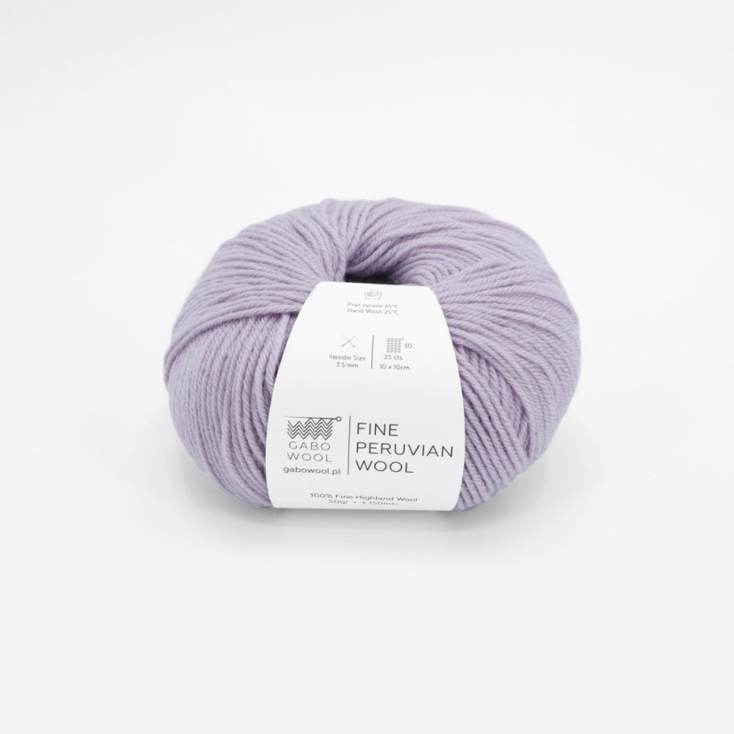 Gabo Wool Fine Peruvian Wool 8597 - světle fialová