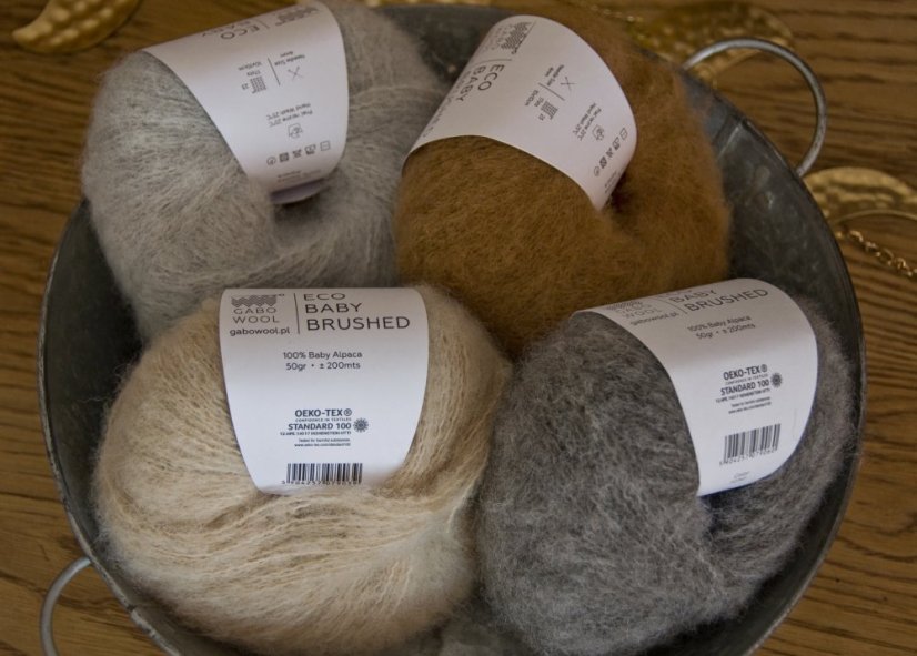 Gabo Wool Eco Baby Brushed F2341 - tmavě šedá