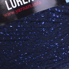 YarnArt Macrame Cotton Lurex 740 - tmavě modrá s modrou nitkou