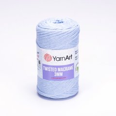 YarnArt Twisted Macrame 3 mm 760 - světle modrá