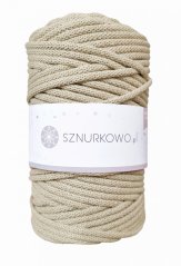 Sznurkowo šňůry 5 mm - světlá béžová