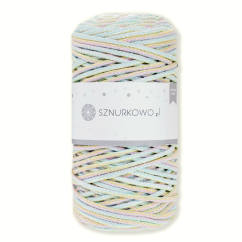 Sznurkowo šňůry 3 mm - pastelový mix