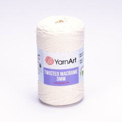 YarnArt Twisted Macrame 3 mm 752 - smetanová