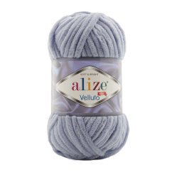 Alize Velluto 087 - tmavě šedá