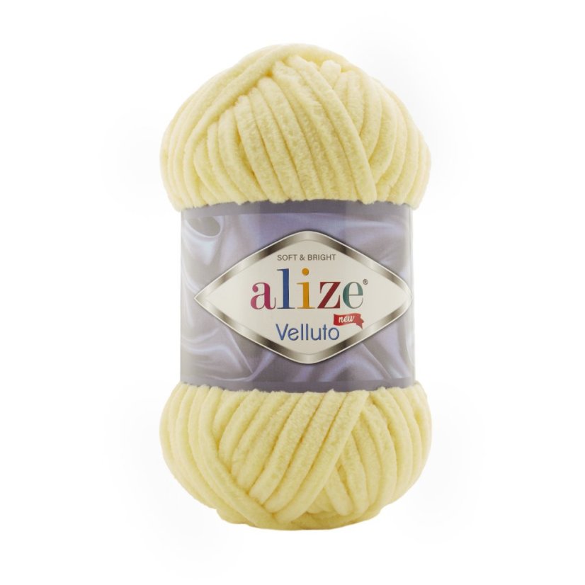 Alize Velluto 013 - světle žlutá