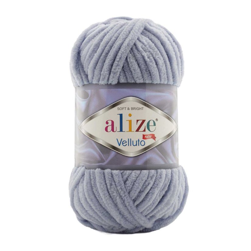 Alize Velluto 087 - tmavě šedá Alize Velluto 087 - tmavě šedá