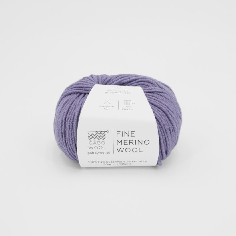 Gabo Wool Fine Merino Wool 3382 - světle fialová