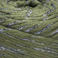 YarnArt Twisted Macrame Lurex 3 mm 787 - zelená se stříbrnou