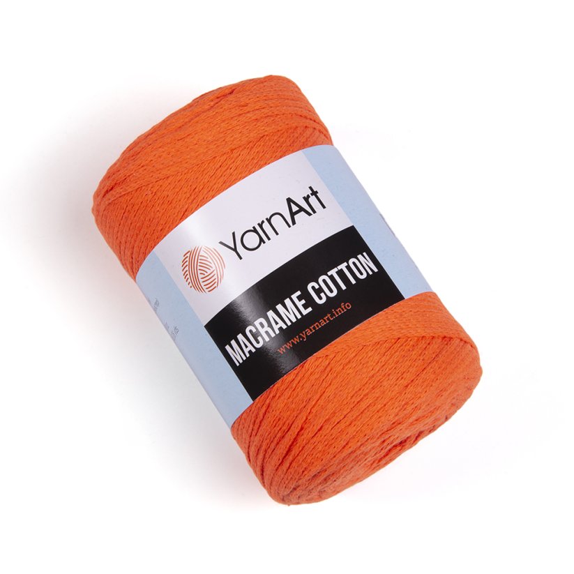 Yarnart Macrame Cotton 800 - neonová oranžová