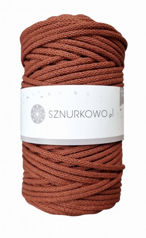 Sznurkowo šňůry 5 mm - cihlová