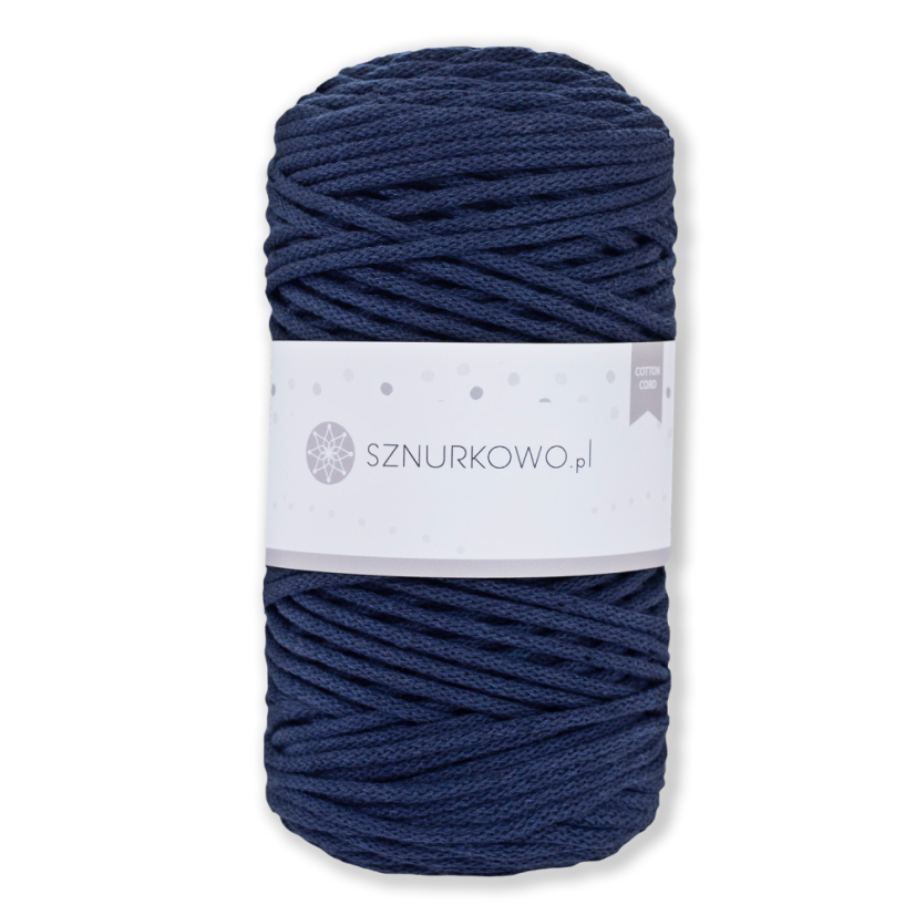 Sznurkowo šňůry 3 mm - tmavě modrá