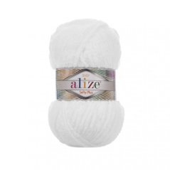 Alize Softy Plus 055 - bílá