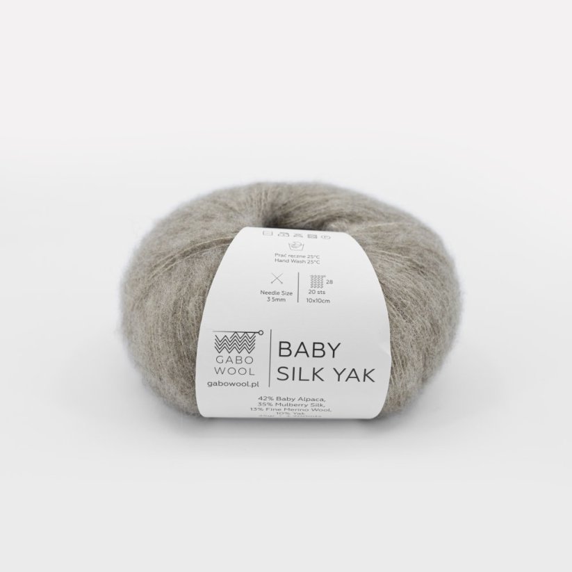 Gabo Wool Baby Silk Yak 9402 - šedobéžová