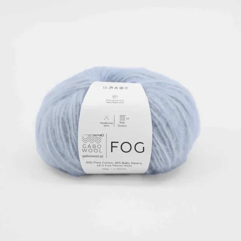 Gabo Wool Fog 6443 - ledově modrá