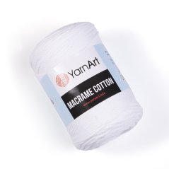 Yarnart Macrame Cotton 751 - bílá