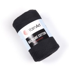 Yarnart Macrame Cotton 750  - černá